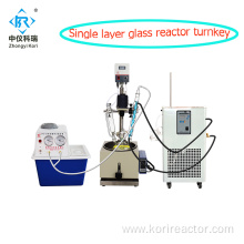 Chemical Lab Mixing Glass Reactor for Distillation